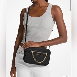 Michael Kors Jet Set Large Saffiano Leather Crossbody Bag